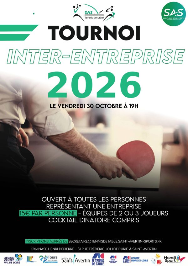 Affiche Tournoi Inter-Entreprises 2026